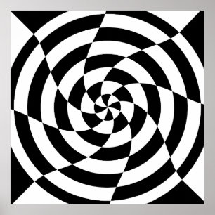 Póster Corey Tiger 80's Vintage Op Art