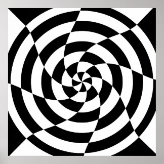 Póster Corey Tiger 80's Vintage Op Art