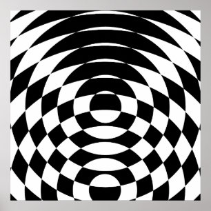 Póster Corey Tiger 80's Vintage Op Art