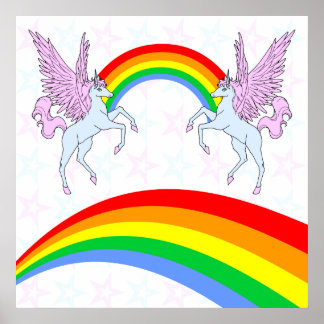 Póster Corey Tiger 80's Vintage Unicornios llueve estrell