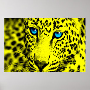 Póster Corey Tiger Leopard retro 80