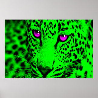 Póster Corey Tiger Leopard retro 80