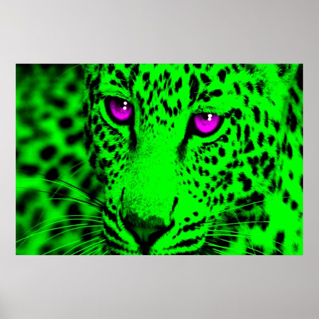 Póster Corey Tiger Leopard retro 80 (Frente)