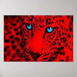 Póster Corey Tiger Leopard retro 80