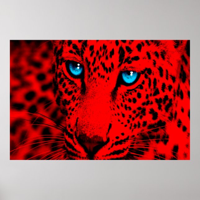 Póster Corey Tiger Leopard retro 80 (Frente)
