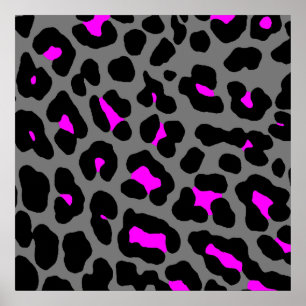 Póster Corey Tiger Patrón Leopardo Retro Años 80