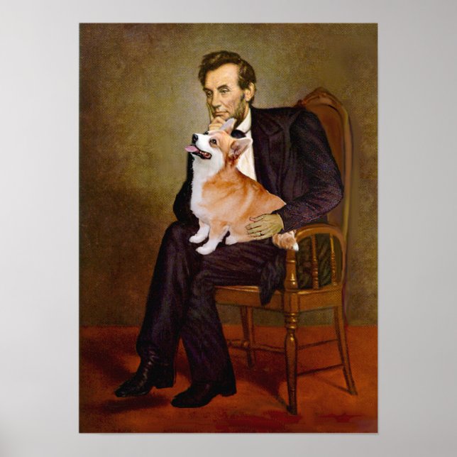 Póster Corgi Galés 7b Pembroke - Lincoln (Frente)