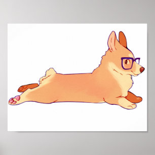 Póster Corgi por el que se establece el poster