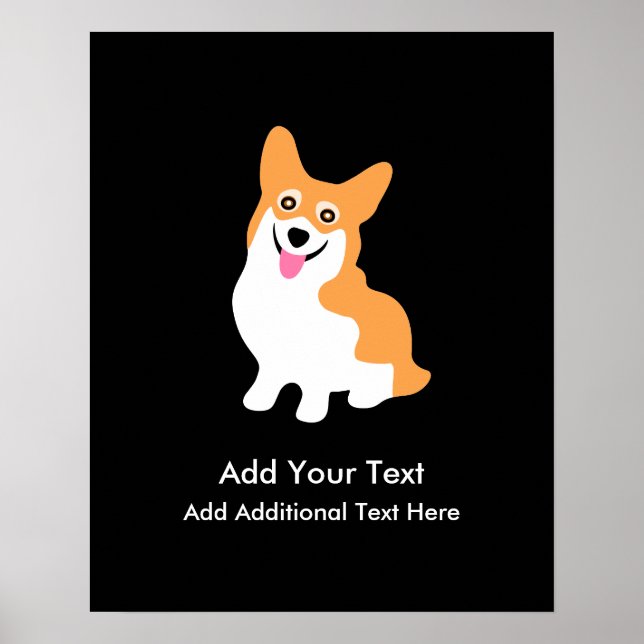 Póster Corgi Puppy (Frente)