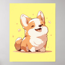 Corgi sonriente lindo -
