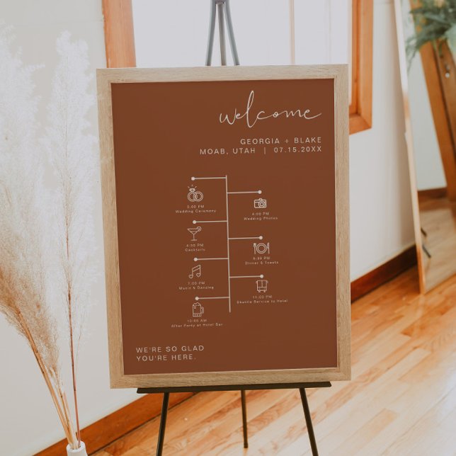 Póster CORIANDER Boho Terracotta Boda Icono (Subido por el creador)