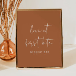 Póster CORIANDER Boho Terracotta Desserbar Poster