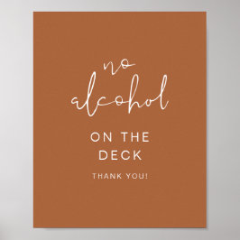 Póster CORIANDER Boho Terracotta No Rótulo Alcohol