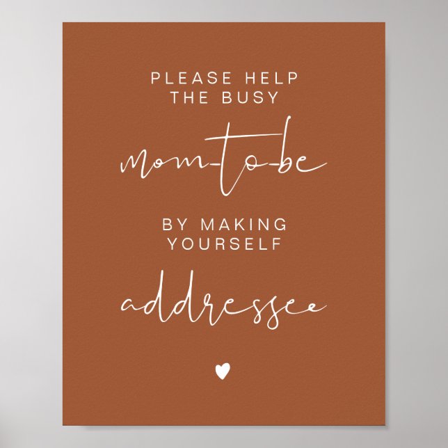 Póster CORIANDER Terracotta Dirección el Rótulo sobre (Frente)