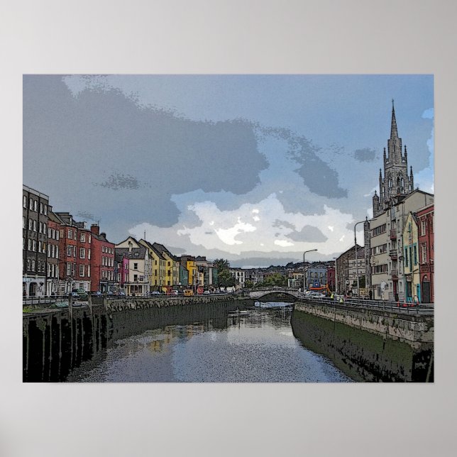 Póster Cork, Irlanda (Frente)