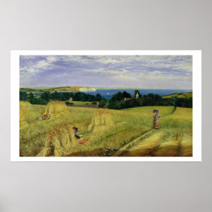 Póster Corn Field in the Isle of Wight