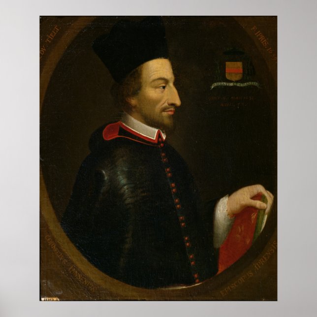 Póster Cornelius Jansen Obispo de Ypres (Frente)