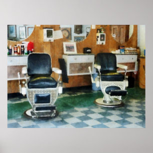 Póster Corner Barber Two Chairs