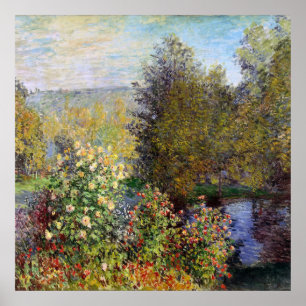 Póster Corner of the Garden at Montgeron - Claude Monet
