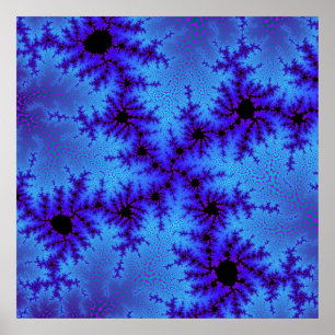 Póster Cornflower Blue Speckle