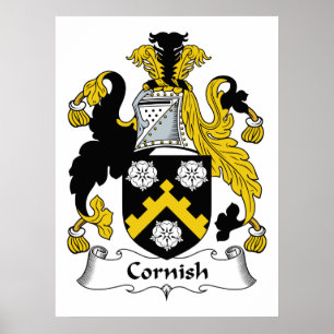 Póster Cornish Family Crest