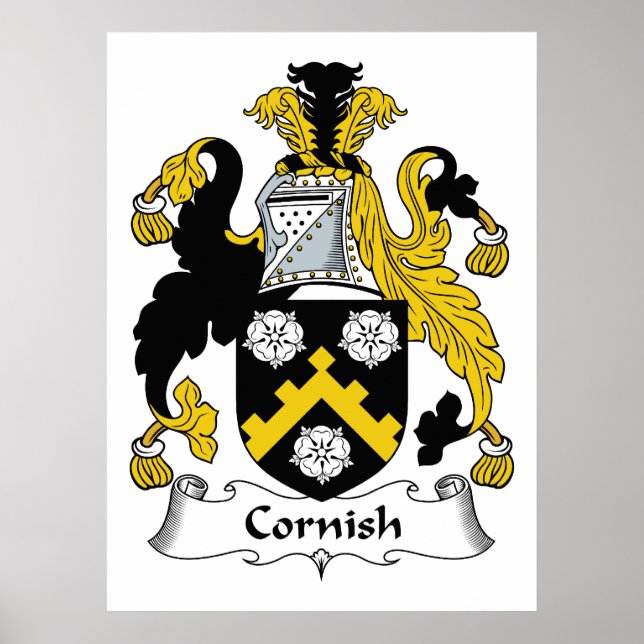 Póster Cornish Family Crest (Frente)