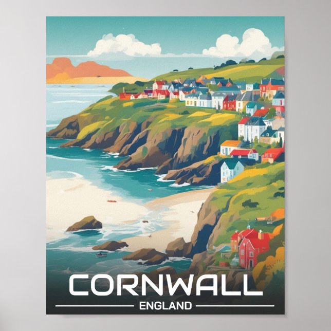 Póster Cornwall County England cornwall (Frente)