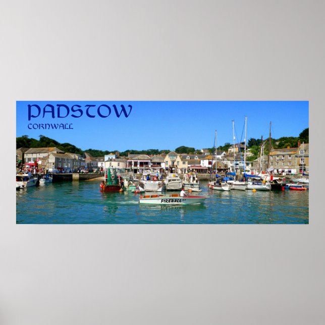 Póster cornwall padstow (Frente)