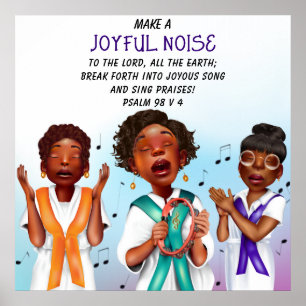Póster Coro afroamericano
