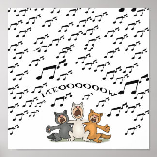 Póster Coro de gato
