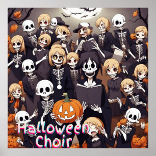 Póster Coro de Halloween