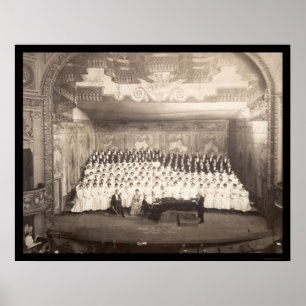 Póster Coro de piano Milwaukee Foto 1906
