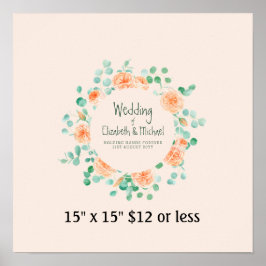 Póster Corona de árbol de huellas dactilares Libro de vis