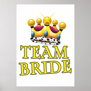 Póster Corona de boda de Team Bride