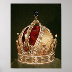 Póster Corona de coronación de Rudolph II , c.1576