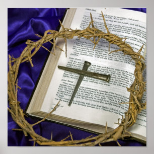 Póster Corona de espinas con los clavos