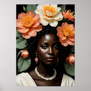 Póster Corona de flores