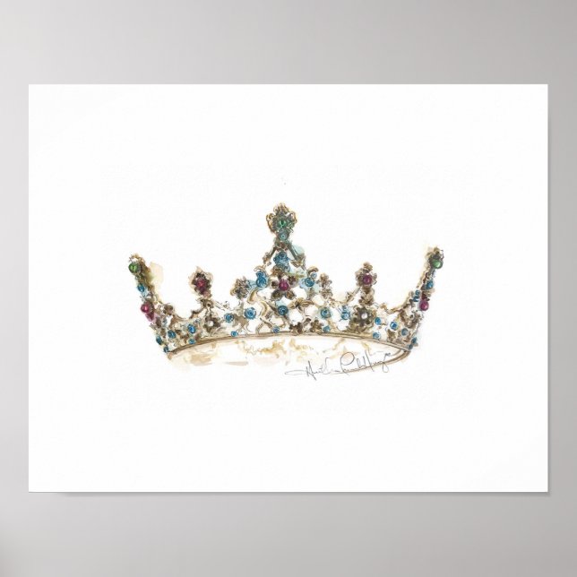 Póster Corona de la Reina por Heather French Henry (Frente)