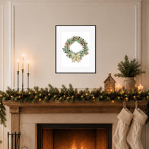 Corona de Navidad botánica