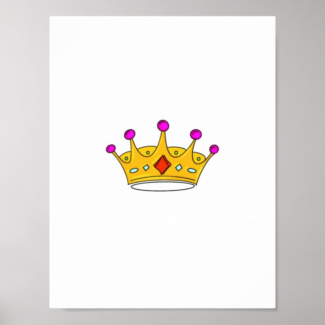 Póster Corona de princesa, corona de príncipe, tema de co (Frente)