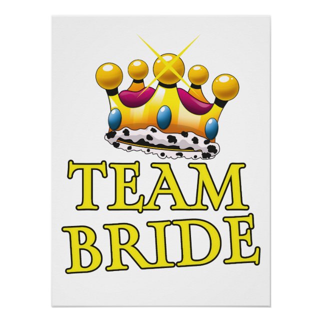 Póster Corona de Team Bride boda (Anverso)