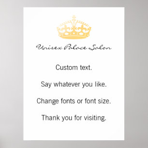 Póster Corona del Jubileo del Salón del Palacio de Unisex