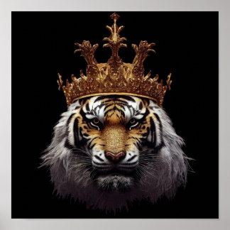 Póster Corona del Rey Tigre
