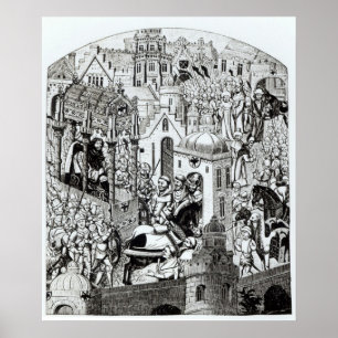 Póster Coronación de Carlomagno en la ciudad de Jerusalén