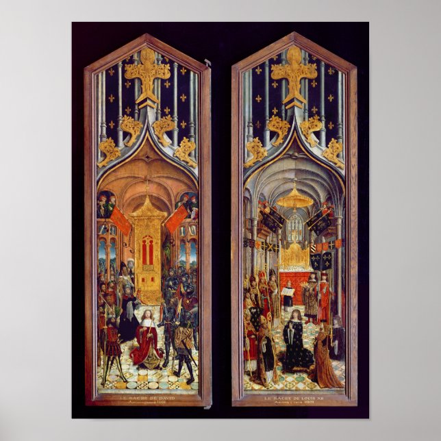 Póster Coronación de David y Luis XII 1501 (Frente)