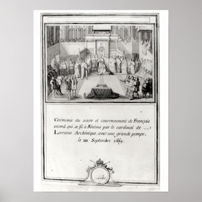 Póster Coronación de Francisco II (Frente)