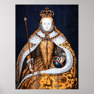 PÓSTER CORONACIÓN DE LA REINA ELIZABETH 1 1559