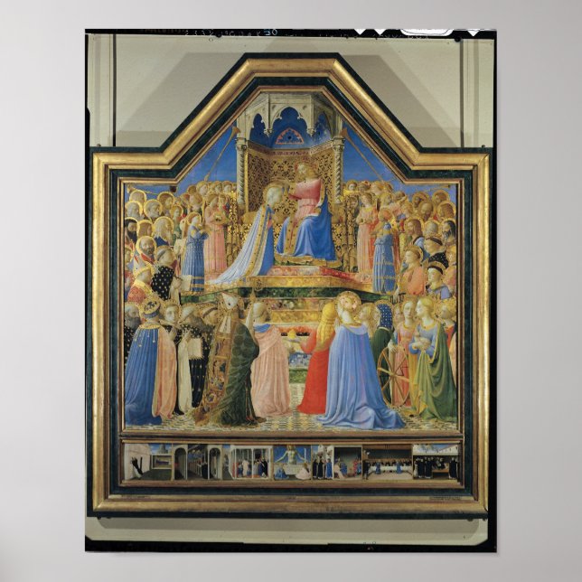 Póster Coronación de la Virgen, c.1430-32 (Frente)