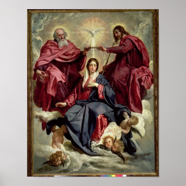 Póster Coronación de la Virgen, c.1641-42 (Frente)