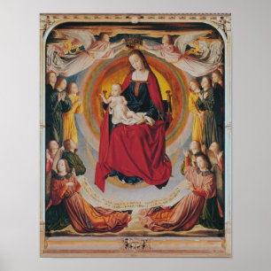 Póster Coronación de la Virgen, panel central